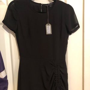 ALLSAINTS Ariya dress, black, US 4, 100% polyester